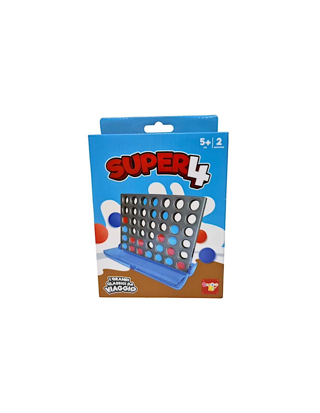 Rocco Giocattoli Super 4 Travel – Gioco di Strategia Versione da Viaggio