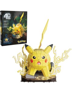 4D BUILD, POKÉMON PIKACHU, KIT MODELLO 3D, 201 PEZZI, FACILE DA MONTARE, 12+ ANNI 2