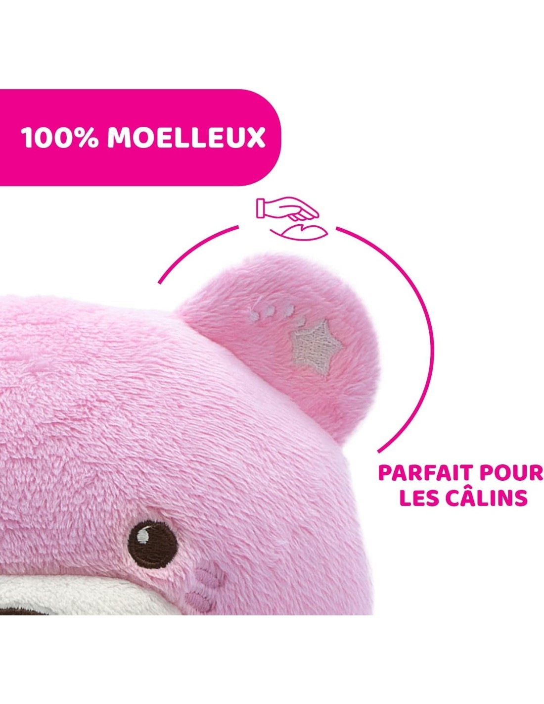 BABY BEAR ORSETTO PROIETTORE ROSA CHICCO su TreG Ingrosso