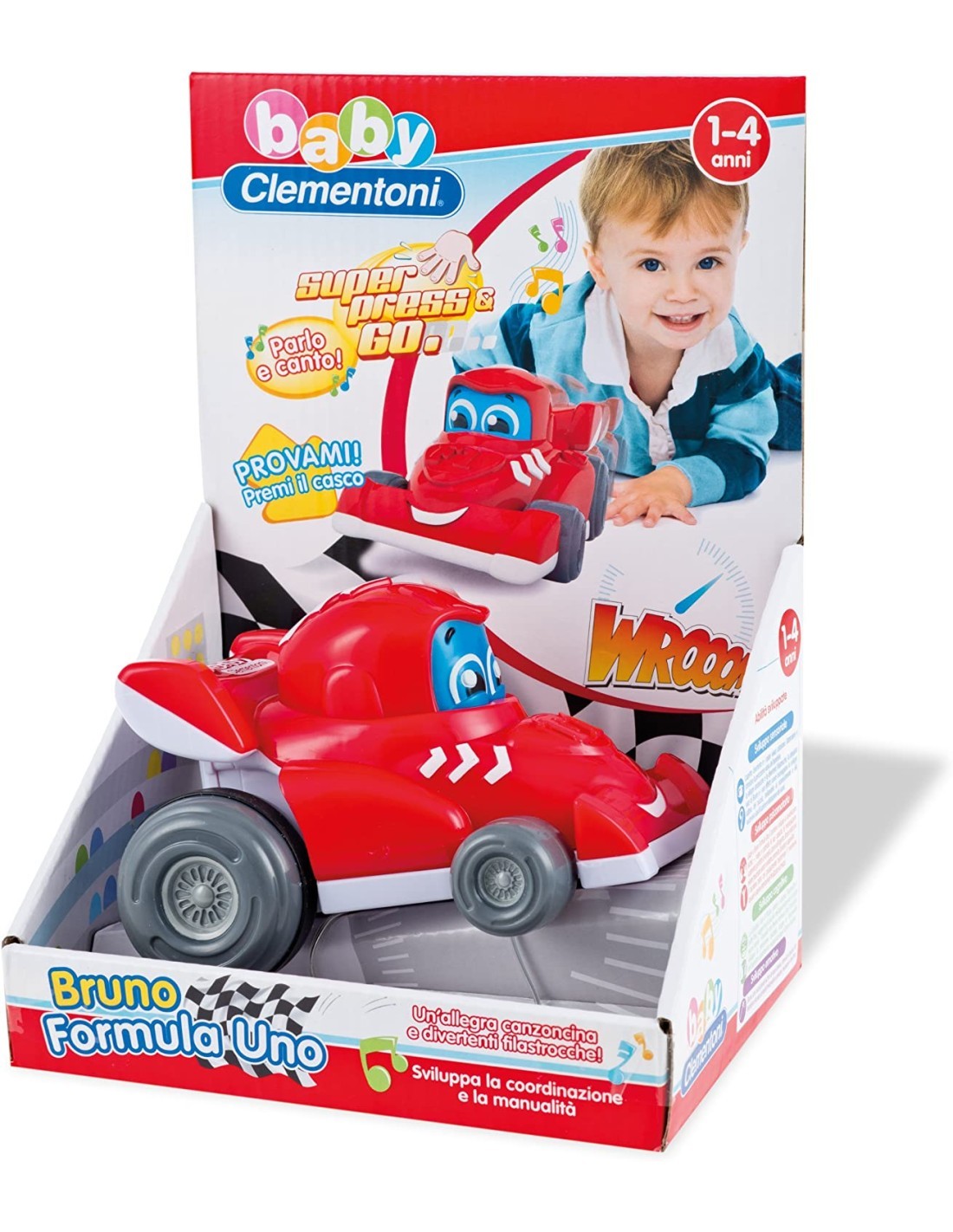 BABY BRUNO FORMULA 1 14860 CLEMENTONI su TreG Ingrosso