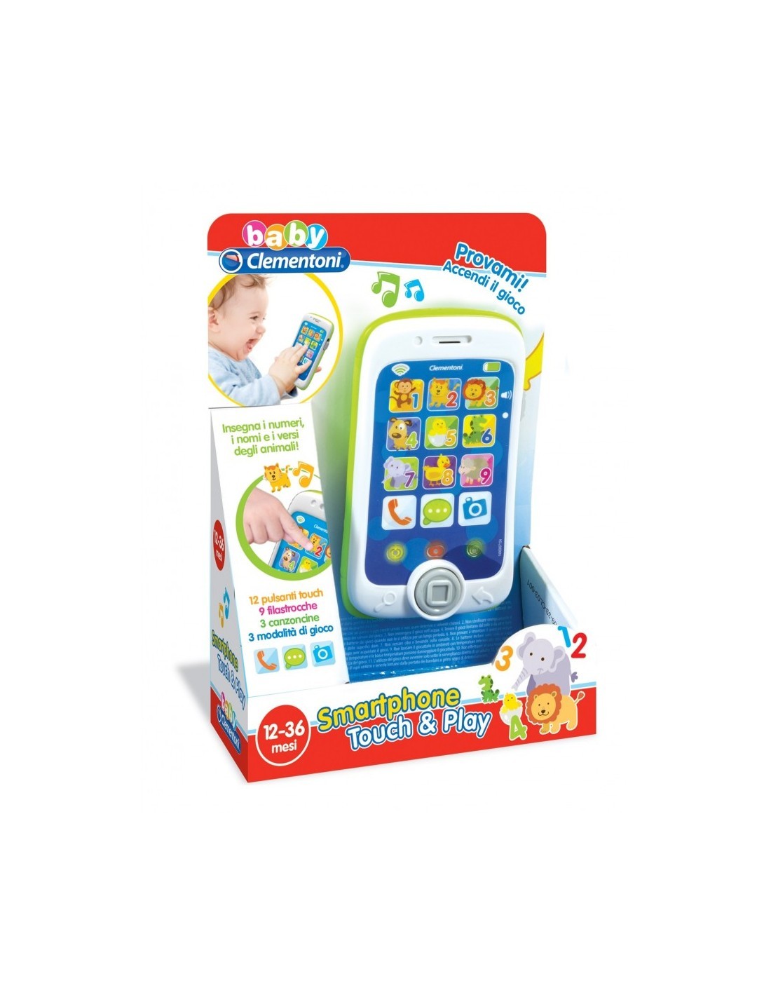 BABY SMARTPHONE TOUCH AND PLAY 14969 CLEMENTONI su TreG Ingrosso