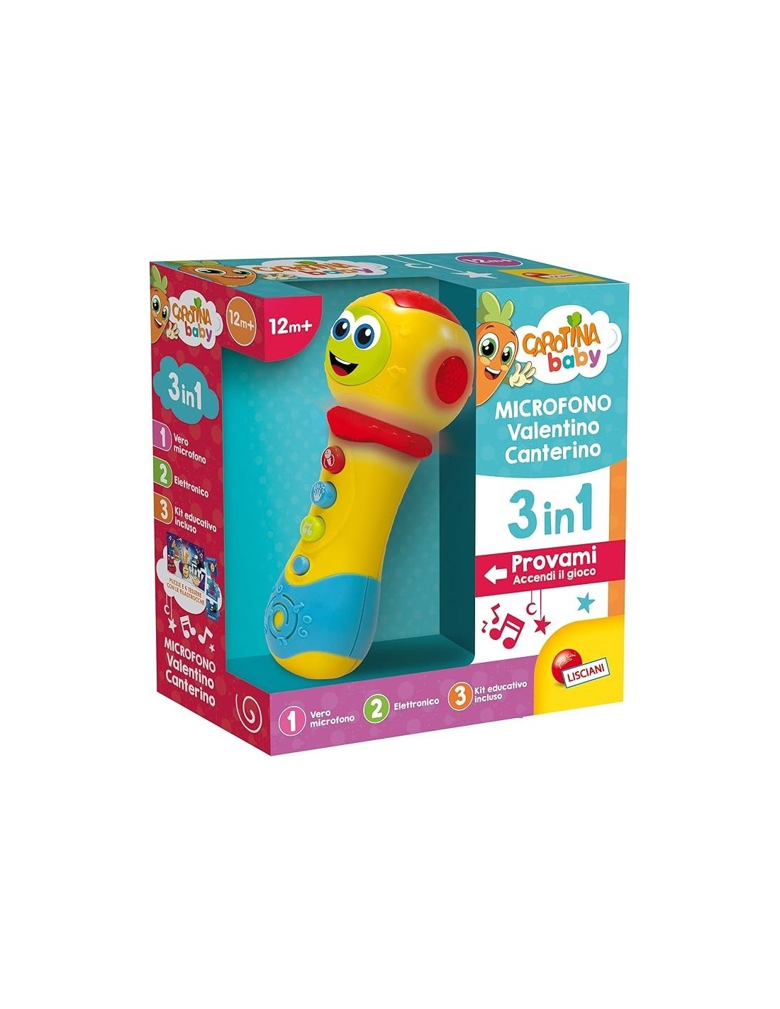 CAROTINA BABY 100606 MICROFONO VALENTINO CANTERINO 2IN1 su TreG Ing...