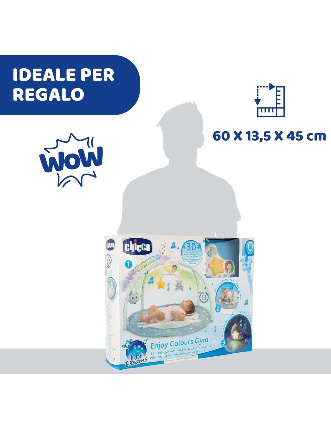 PALESTRINA DEI COLORI AZZURRO CHICCO su TreG Ingrosso