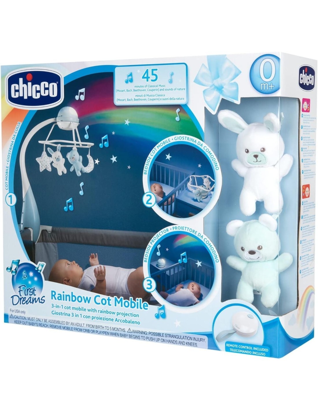 GIOSTRINA GRIGIA PROIEZIONE ARCOBALENO