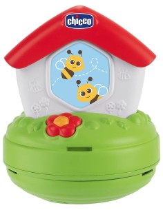 Chicco Giostrina Casina delle Api 3in1 - Proiettore, Musica Rilassante, e Peluches per Culla