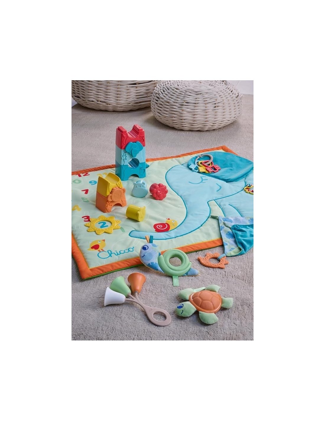 Chicco Trillino Chiavi Colorate Eco+ - Gioco per Bambini 3-18 mesi