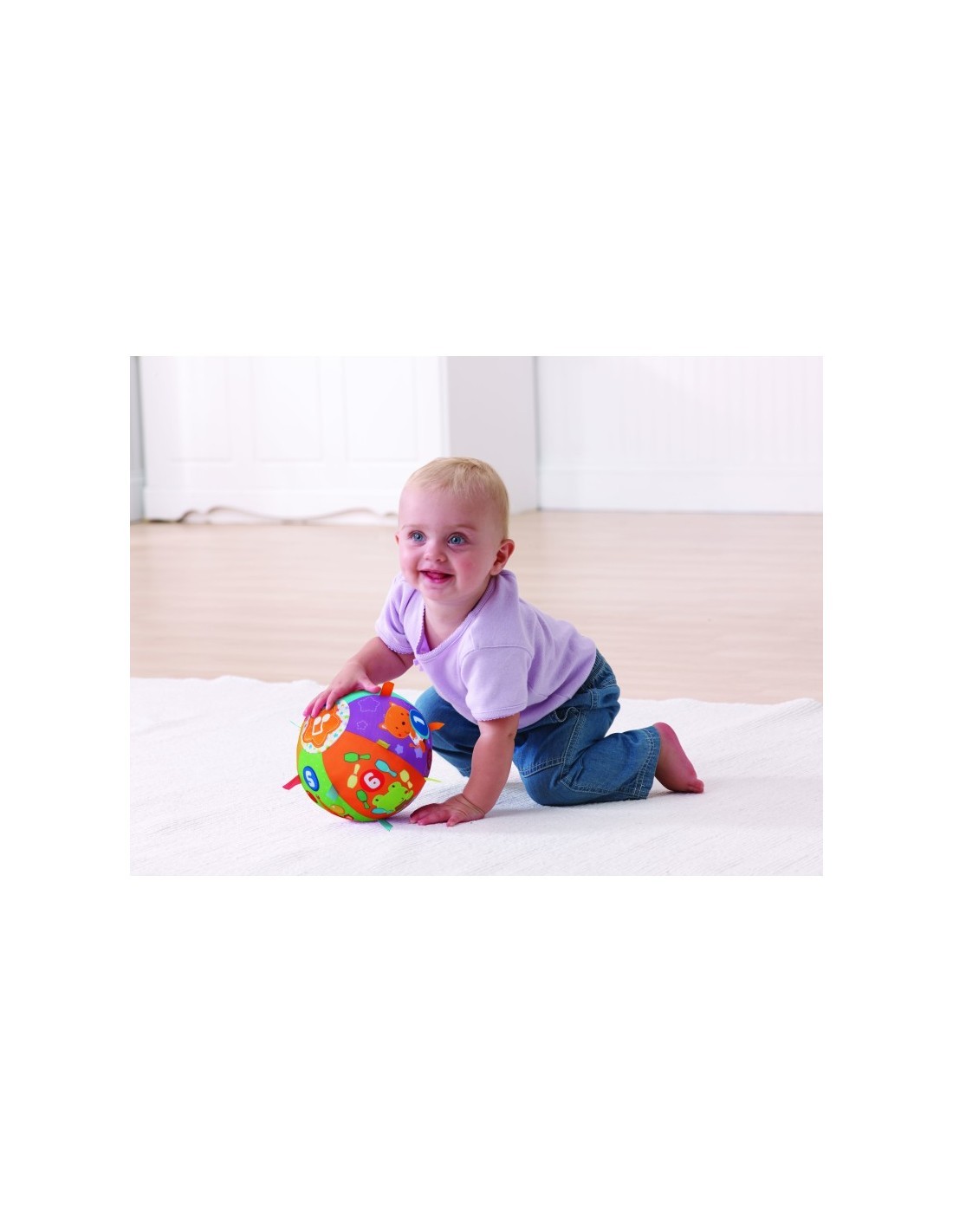 Baby Palla Multiattività, Giocattolo Interattivo Morbido, Canzoni e Suoni, Apprendimento dei Numeri, Sicura e Lavabile