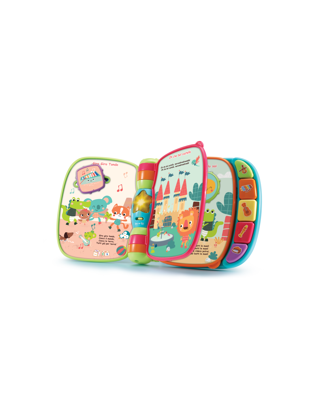 Baby Primo Libro Interattivo, Parlante e Musicale, 6 Canzoncine, 10 Melodie, Effetti Sonori, Giochi Educativi