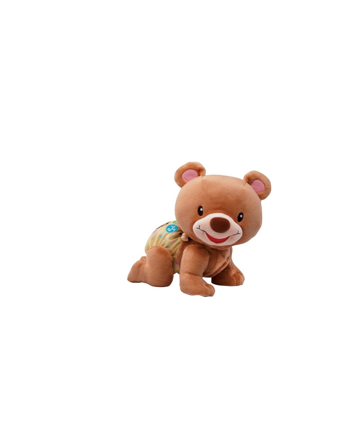 Baby Teddy Canta e Gattona, Orsacchiotto Interattivo per Neonati, Pulsanti Interattivi, Melodie e Canzoni