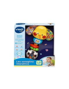 Baby Leo Sonaglinio Interattivo, Sonaglio con Sensore di Movimento e Pulsante Luminoso, Sviluppa Motricità Fine