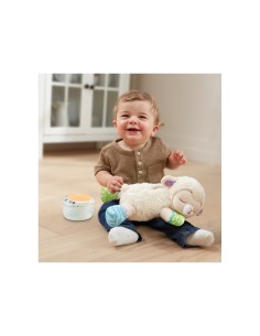 Baby Luce Ninna Nanna Parlante, Giocattolo 3 in 1 con Luce e Proiettore, Melodie e Peluche Morbido