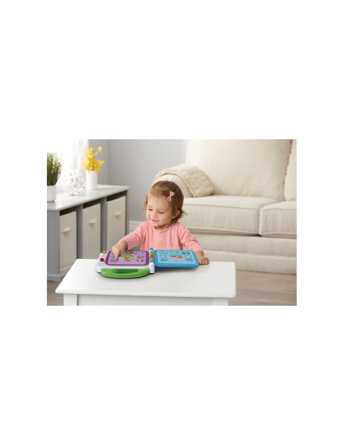 Baby Libro Illustrato Bilingue, 100 Parole, 12 Pagine, Modalità Interattive, Canzoni in Italiano e Inglese, Effetti Sonori