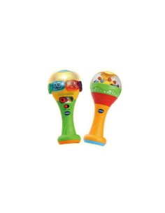 Baby Maracas Luci e Suoni, Strumento Musicale Interattivo, Maracas Educative con 6 Pulsanti e 15 Melodie, Gioco Bilingue