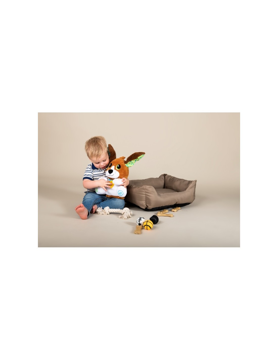 Baby Fido Parla e Gioca, Cagnolino Peluche Interattivo, Apprendimento Divertente, Ripete e Movimento, 3 Livelli di Sviluppo