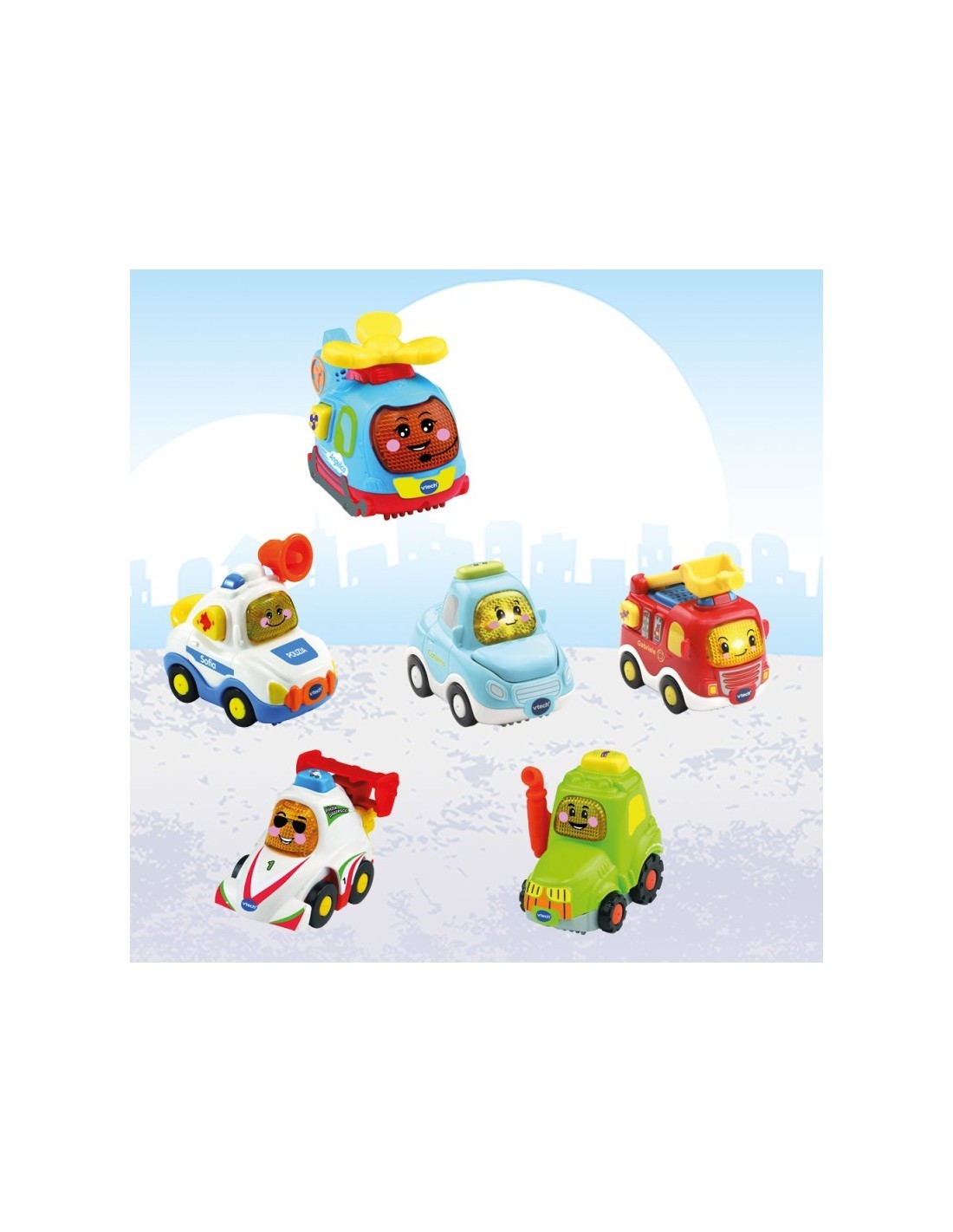 VTech Vroom Vroom Go - Macchinine Parlanti con Luci e Musica ASSORTITI