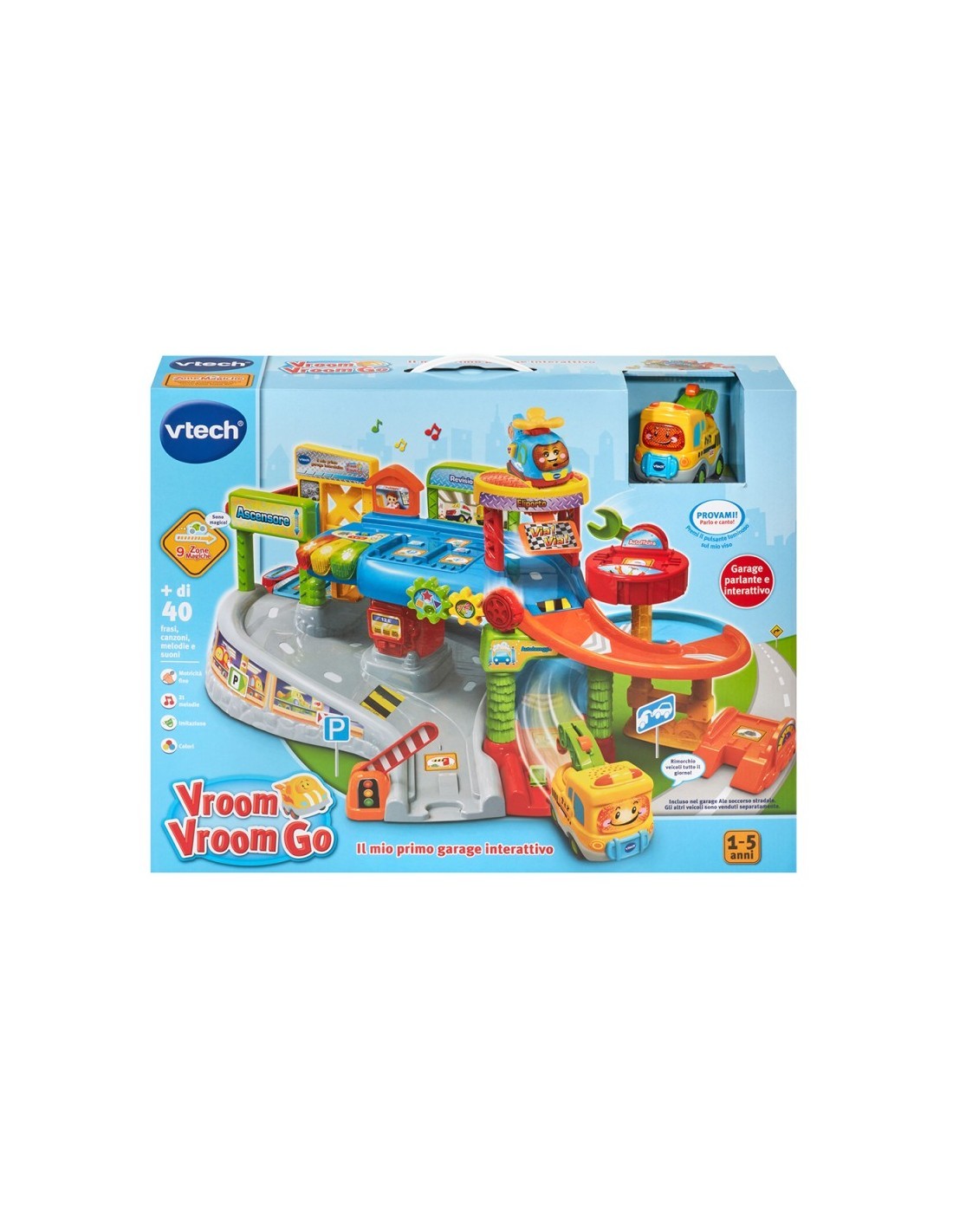 VTech Ale Soccorso Stradale - Garage Interattivo con Veicolo Elettronico 3-6 Anni