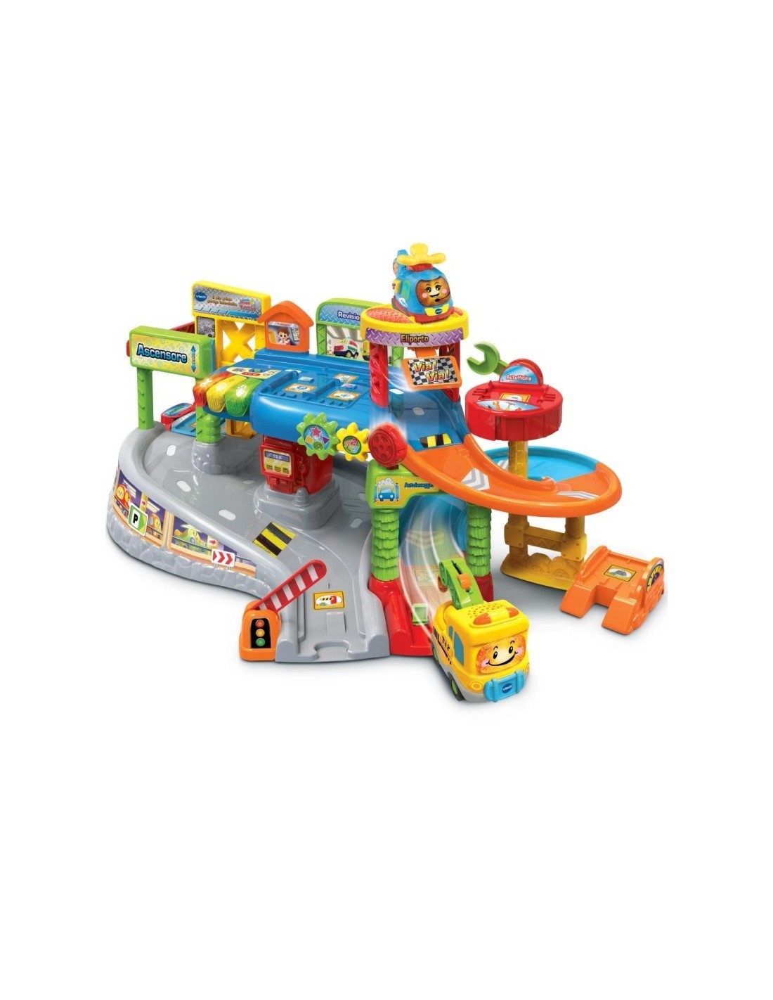 VTech Ale Soccorso Stradale - Garage Interattivo con Veicolo Elettronico 3-6 Anni