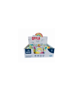 Opplà Palla Soft - Prima Palla Morbida 10 cm in PU per Neonati, Baby Unicorn e Dino