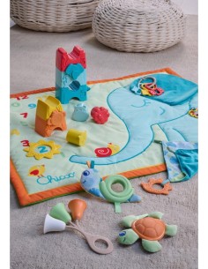 Chicco Sonaglio Tulipano - Gioco Neonato in Plastica Riciclata, Facile da Afferrare e Scuotere, 3-18 Mesi