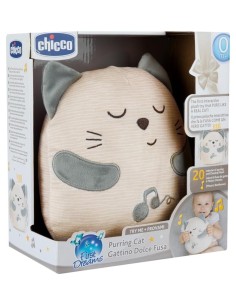 Chicco Pupazzo Gattino Dolce Fusa - Peluche Interattivo con Vibrazione e Musica