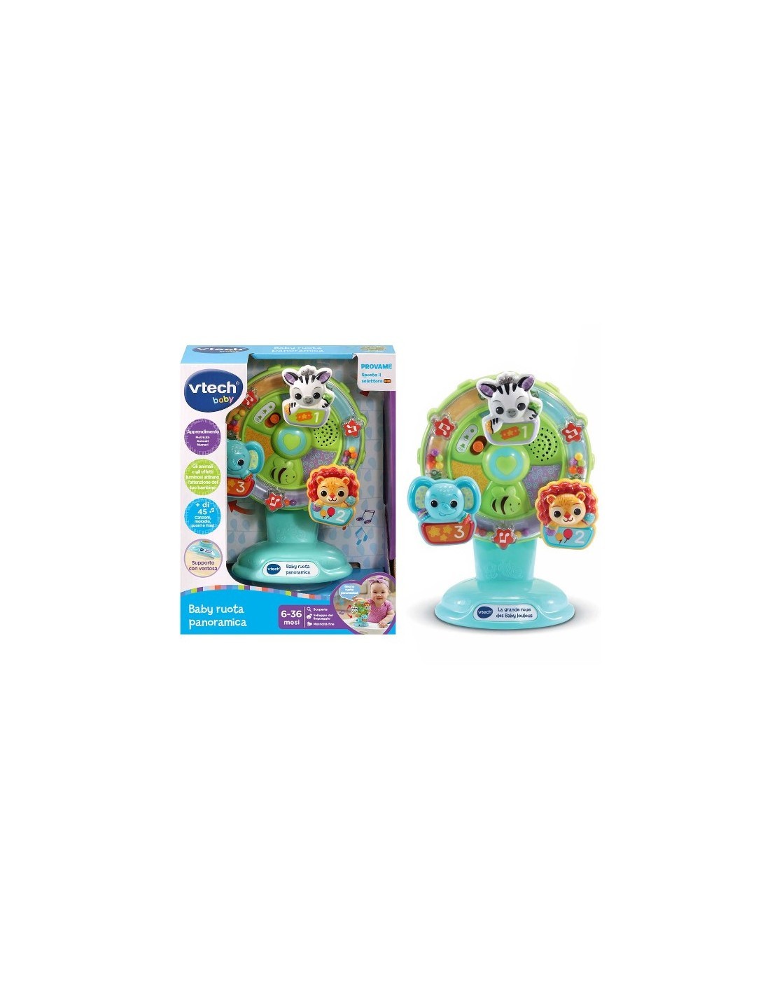 VTech Baby Ruota Panoramica - Gioco Interattivo per Bambini 6-36 Mesi