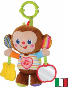 VTech Noè Scimmietta Canterina - Sonaglio Interattivo per Neonati 3-36 Mesi