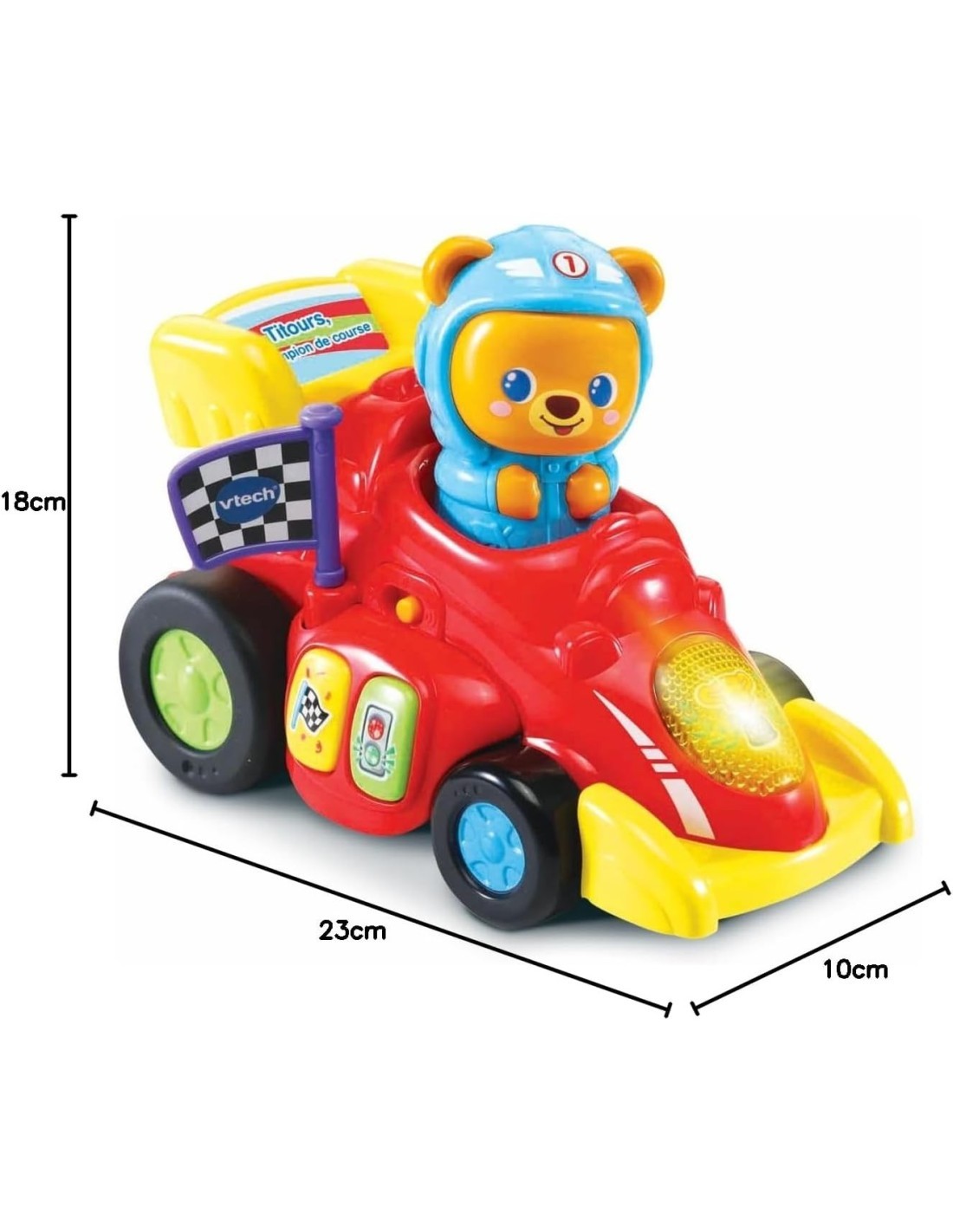 VTech Tobia, Pronti, Partenza, Via! - Macchinina Giocattolo per Bambini 12-36 Mesi