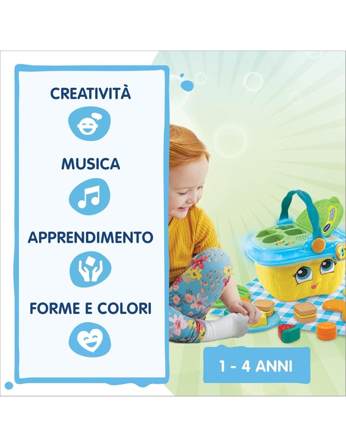 VTech Il Mio Magico Cestino da Picnic - Gioco Educativo Interattivo 1-4 Anni