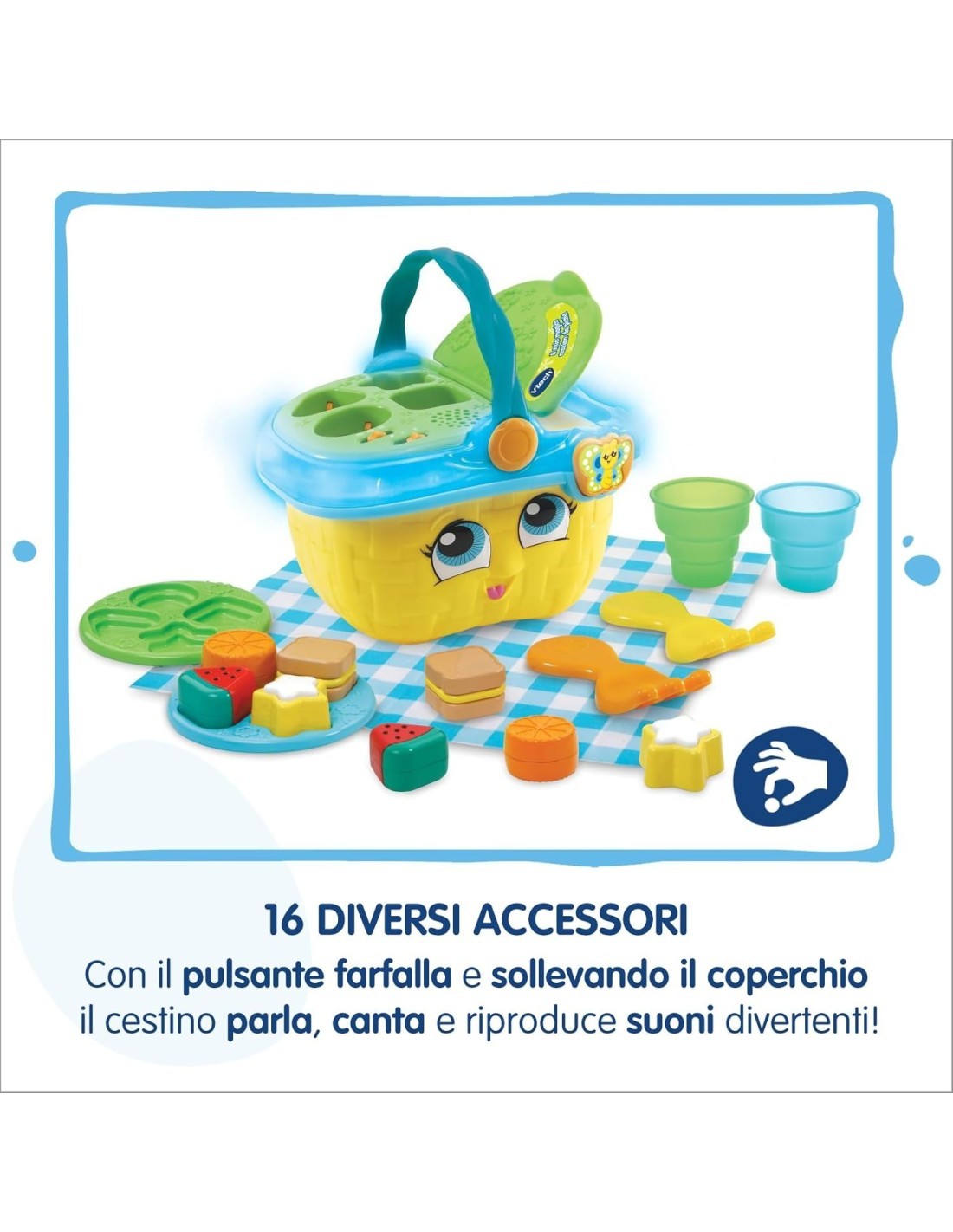 VTech Il Mio Magico Cestino da Picnic - Gioco Educativo Interattivo 1-4 Anni
