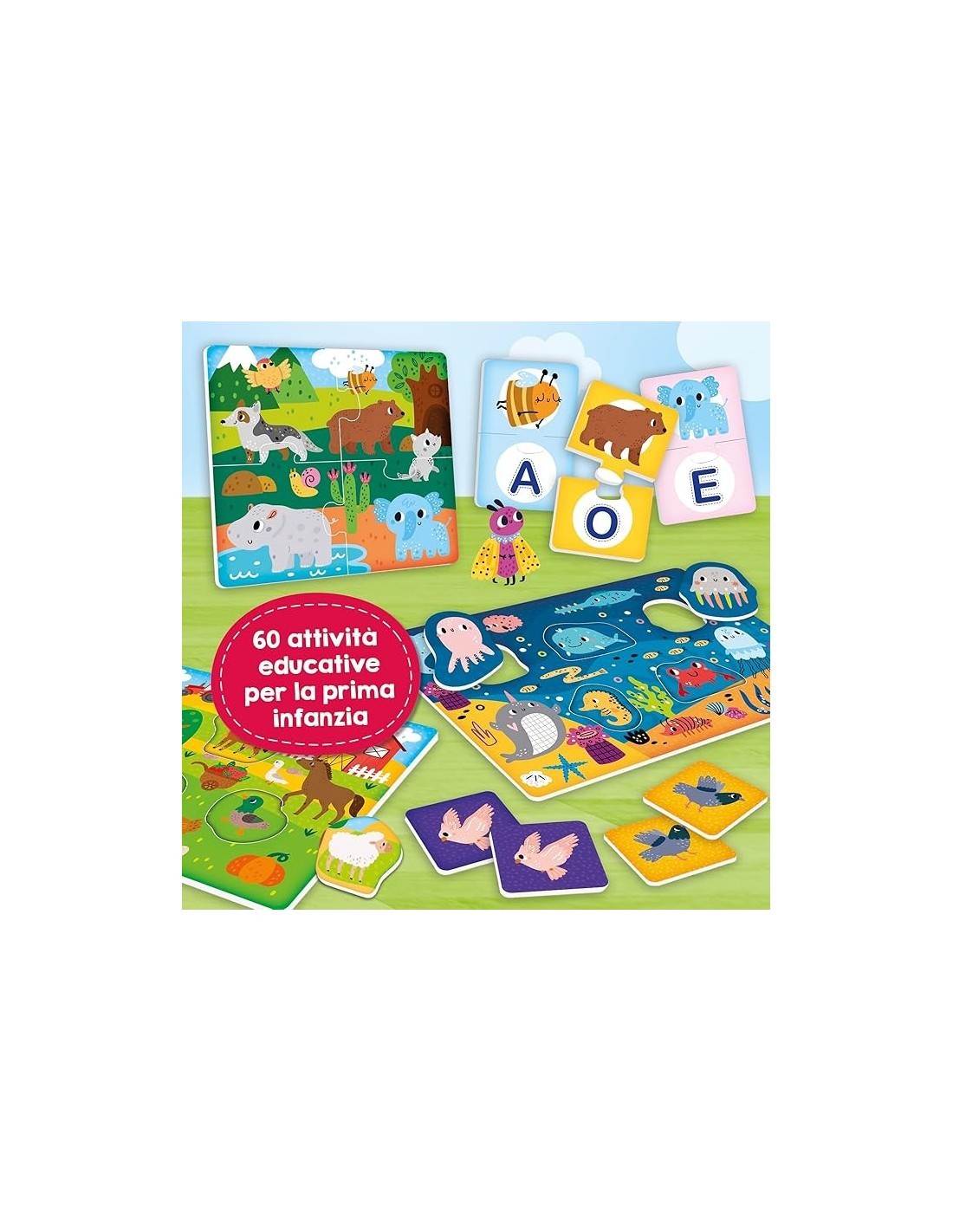 Carotina Baby 60 Giochi - Divertimento Educativo per Sviluppare Competenze di Base