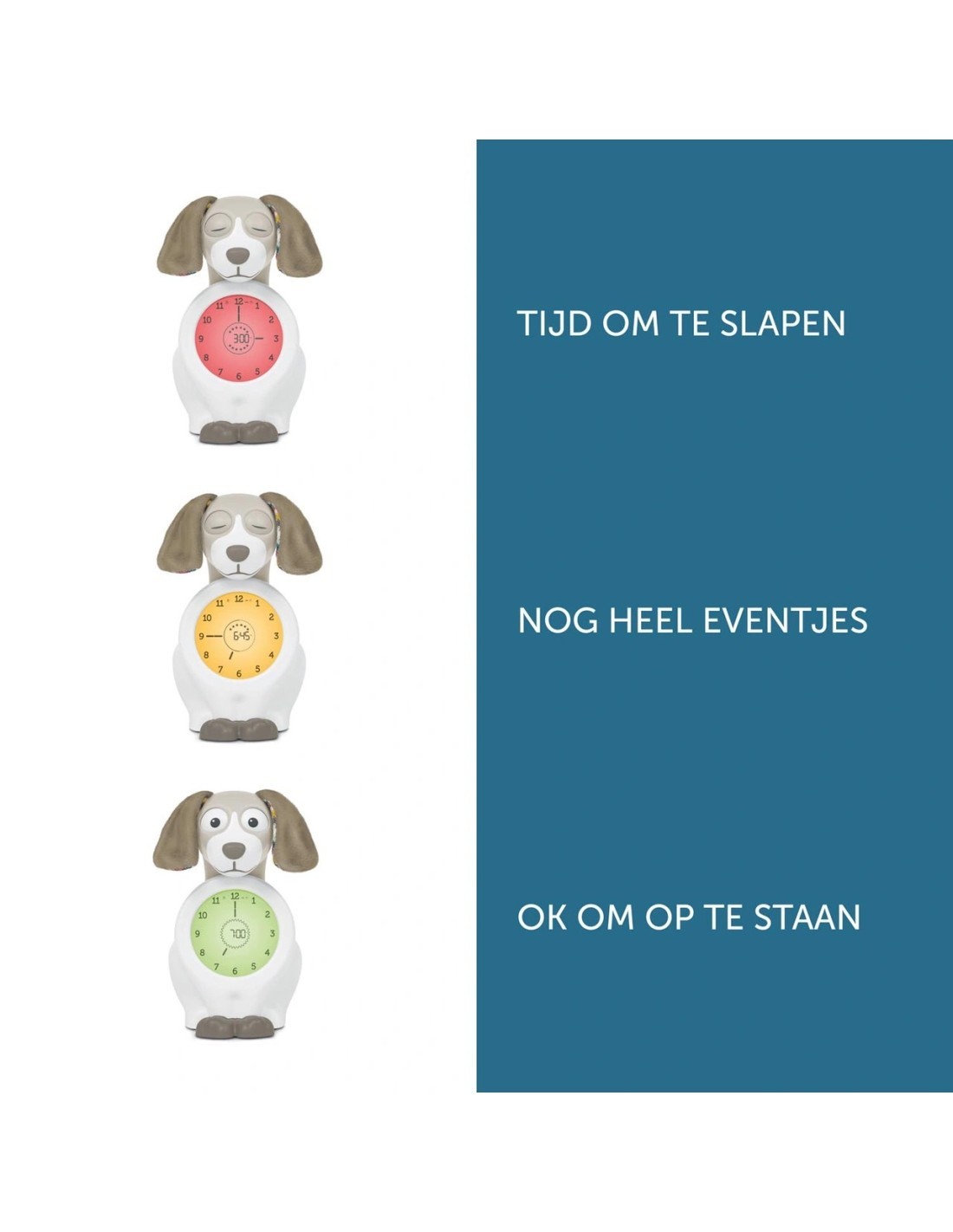 Zazu Sleeptrainer Davy Grijs – Aiuta il Tuo Bambino a Imparare il Concetto di Tempo