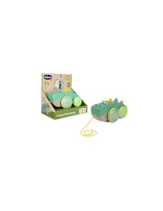 Chicco Drillo il Coccodrillo Trainabile - Gioco Pull Along in Plastica Riciclata