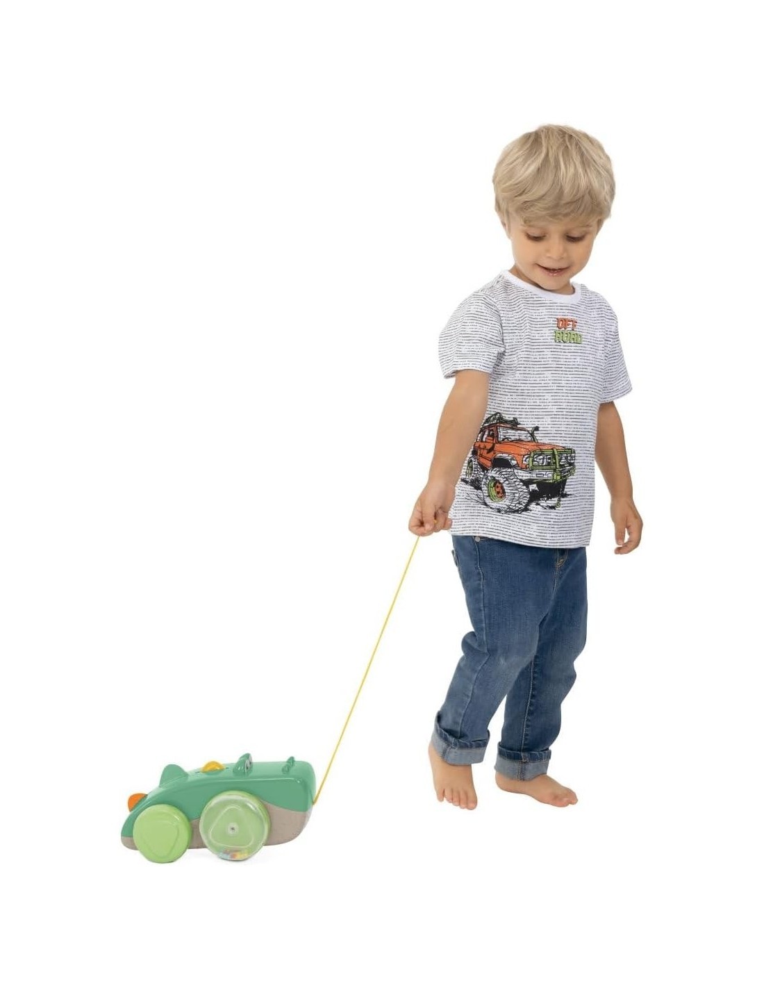 Chicco Drillo il Coccodrillo Trainabile - Gioco Pull Along in Plastica Riciclata