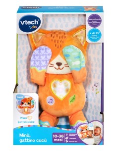 VTech Minù, Gattino Cucù - Peluche Interattivo 10-36 Mesi