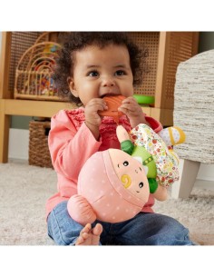 Fisher-Price – Prima Bambola Coccole e Suoni con Dentaruolo e Giochi Sensoriali, 6+ mesi