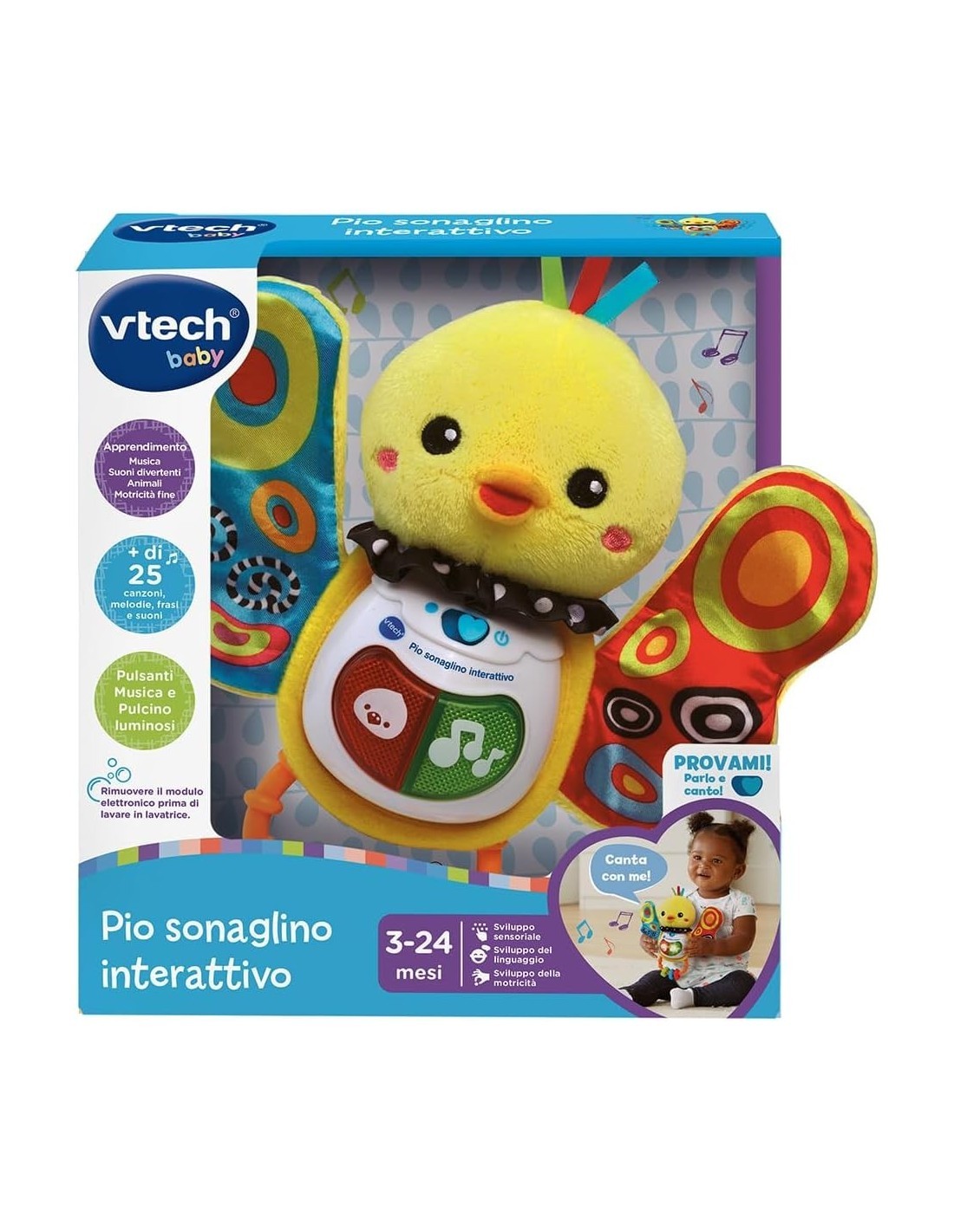 VTech Pio Sonaglino Interattivo - Gioco Neonato 3-24 Mesi