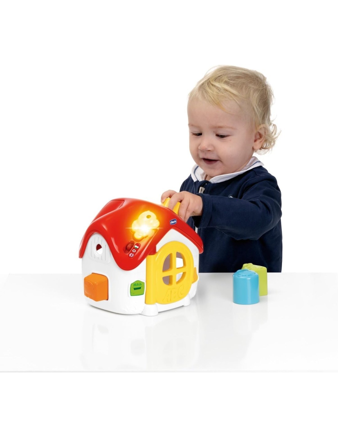 Gioco Casina Luci e Suoni Chicco, Gioco Bilingue per Bambini, Forme e Incastri, Centro Attività Elettronico, Educativo