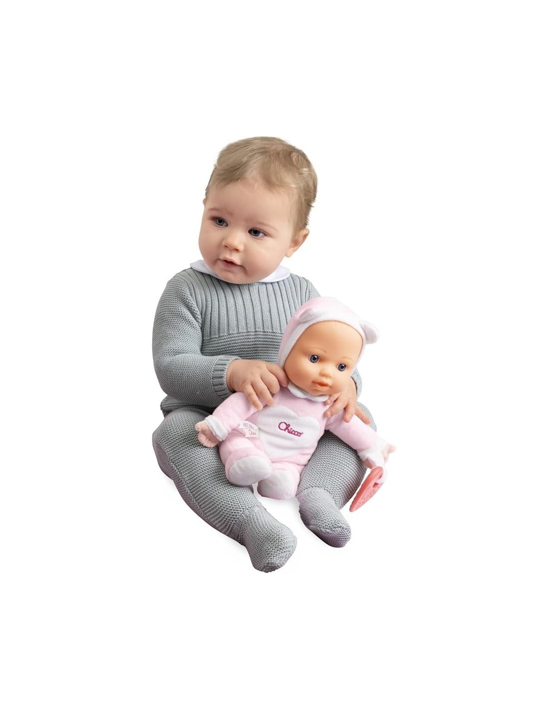 Chicco Gioco La Mia Prima Bambola - Con Cuore Massaggiagengive per Dentizione, Lavabile, 0 Mesi+