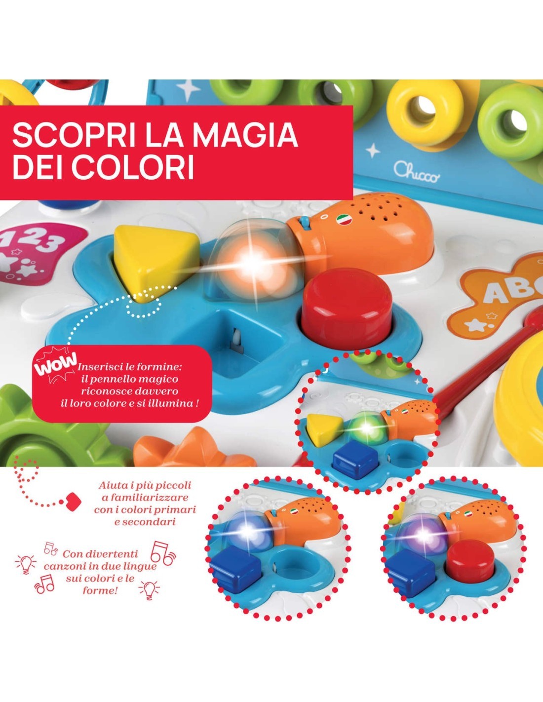 Scrivania Didattica Bilingue Chicco con Attività Elettroniche