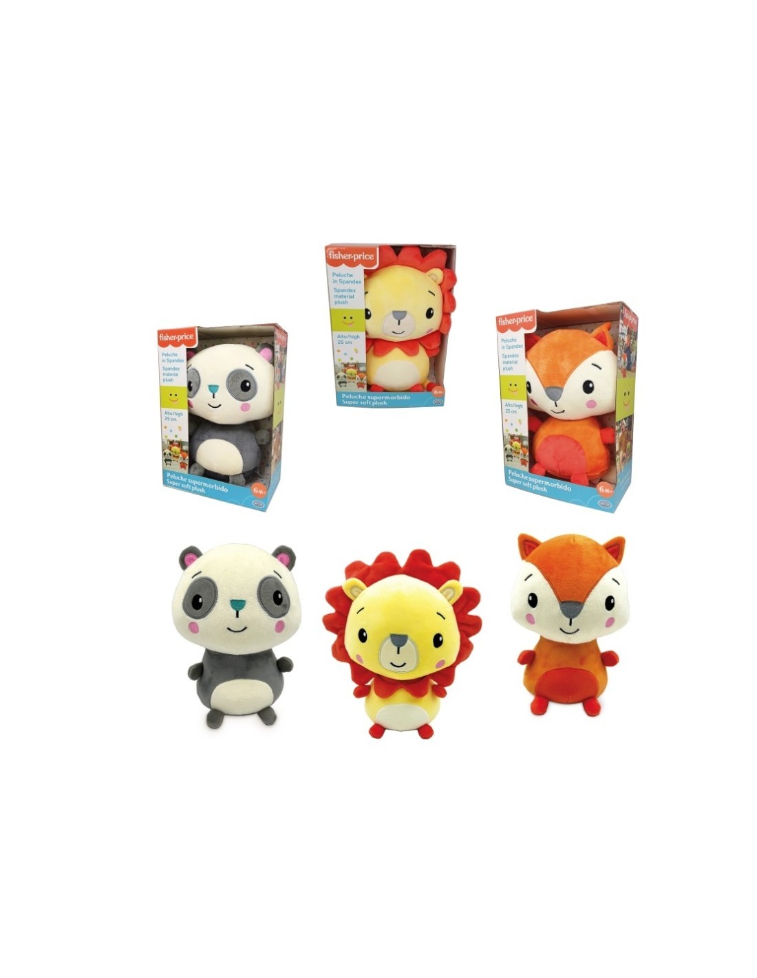 FP 51101 PELUCHE SPANDEX 25CM ASSORTITO