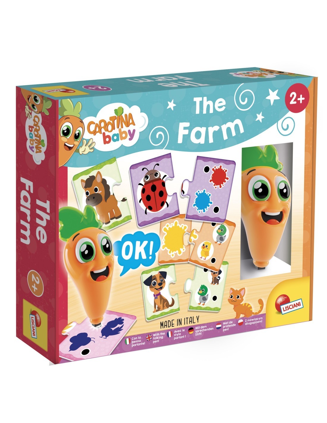 CAROTINA BABY FATTORIA PENNA PARLANTE, GIOCO EDUCATIVO, BAMBINI
