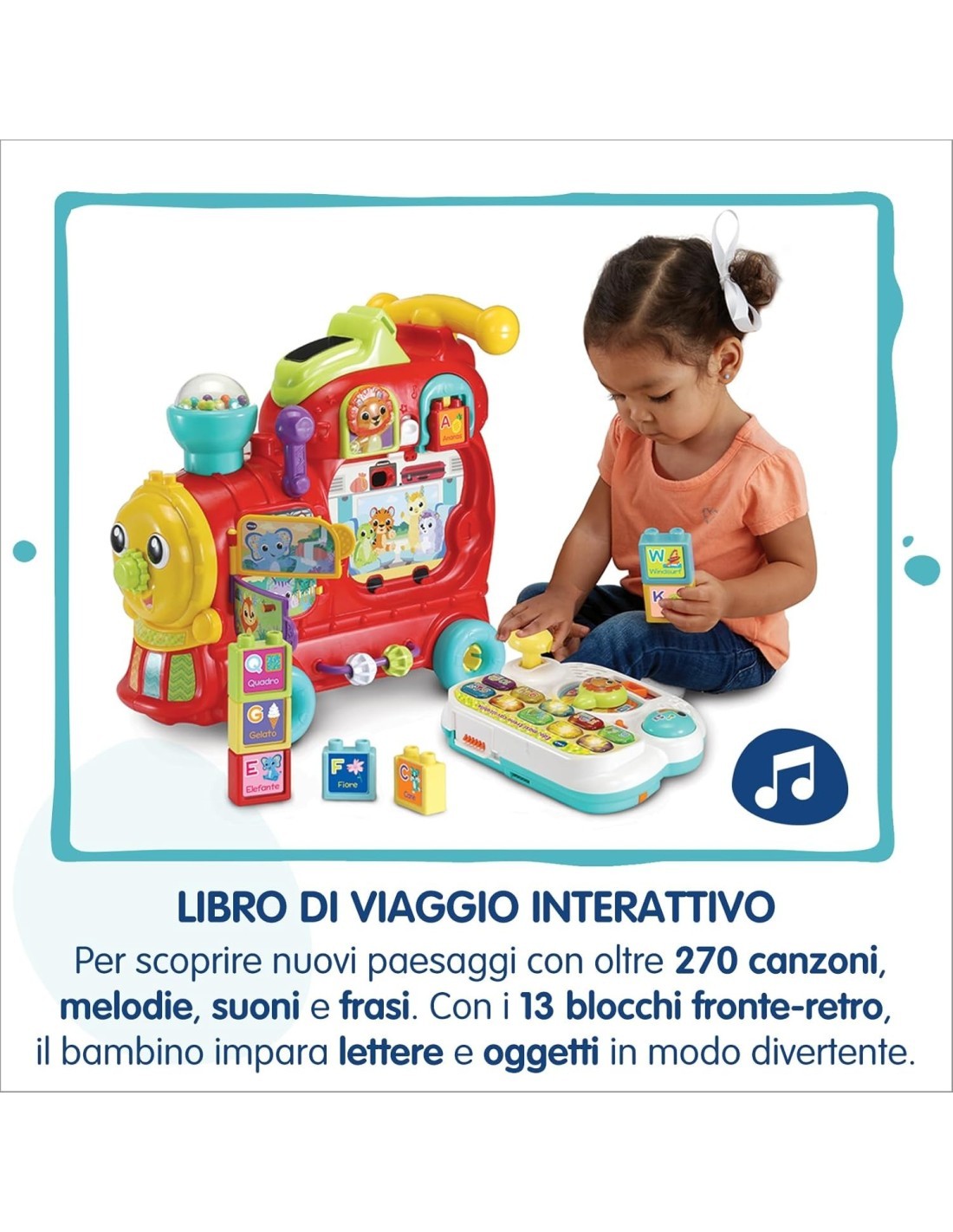 VTech Edo Maxi Treno Cavalcabile - Trenino Elettrico 7 in 1 Multiattività 12-36 Mesi
