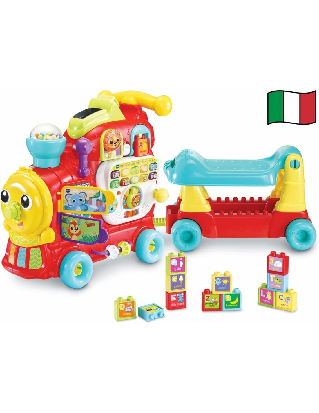VTech Edo Maxi Treno Cavalcabile - Trenino Elettrico 7 in 1 Multiattività 12-36 Mesi