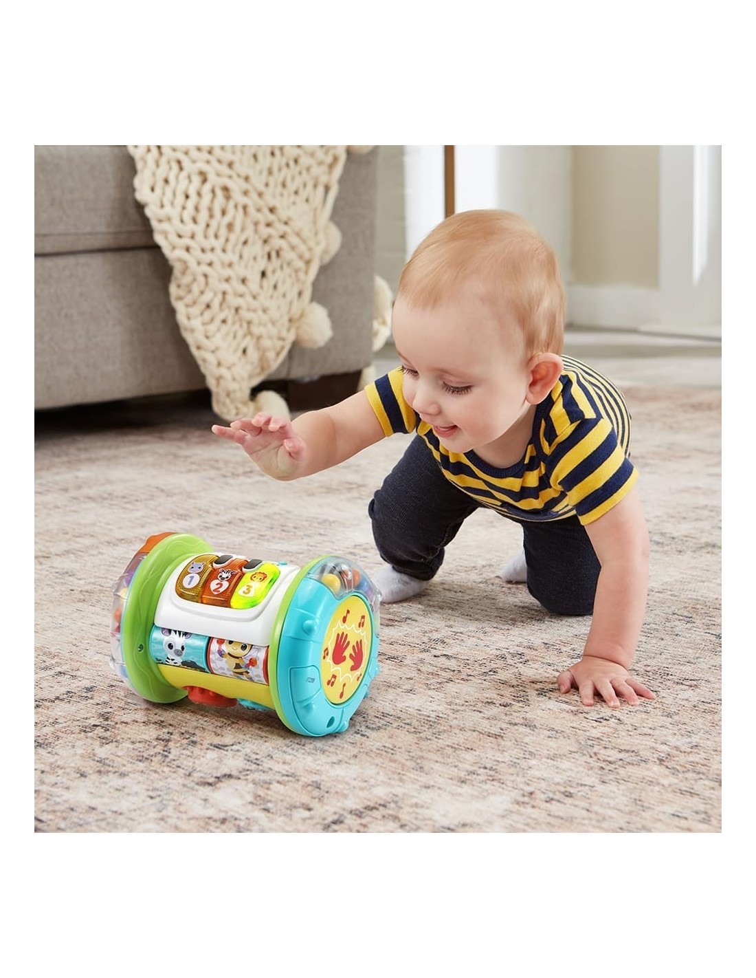 VTech Rullo Tam Tam 3 in 1 - Rullo Multiattività Interattivo 9-36 Mesi