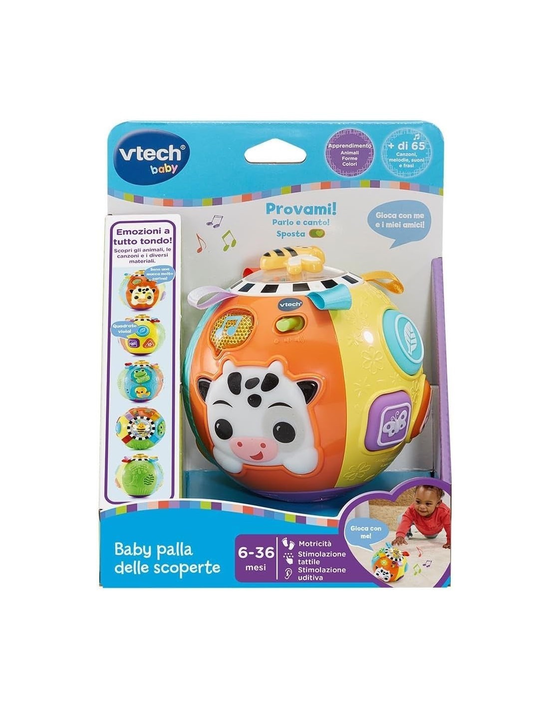 VTECH, BABY PALLA DELLE SCOPERTE, GIOCO EDUCATIVO, SENSORIALE, 6-36 MESI