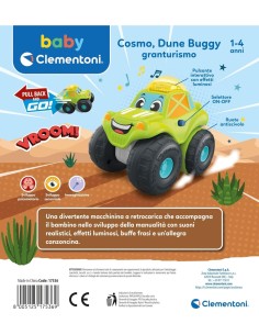BABY CLEMENTONI, COSMO DUNE BUGGY, MACCHININA BAMBINO, 1-4 ANNI, GIOCO PRIMA INFANZIA, FUORISTRADA