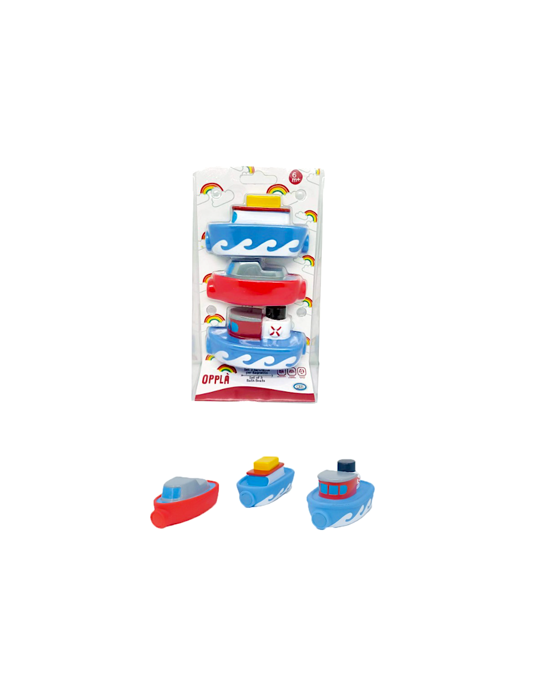 OPPLA 47416 SET BAGNETTO 3 BARCHETTE