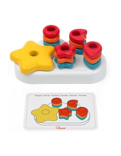Chicco Nuvola 2in1 – Gioco Educativo Montessori con Forme, Colori e Bottoncini