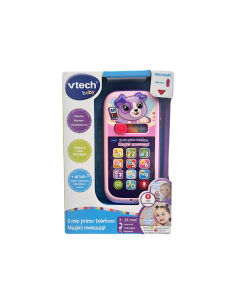 VTech Il Mio Primo Telefono - Magici Messaggi Rosa, Gioco Interattivo 9-36 Mesi