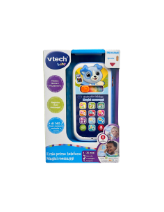 VTech Il Mio Primo Telefono - Magici Messaggi Blu, Gioco Interattivo 9-36 Mesi